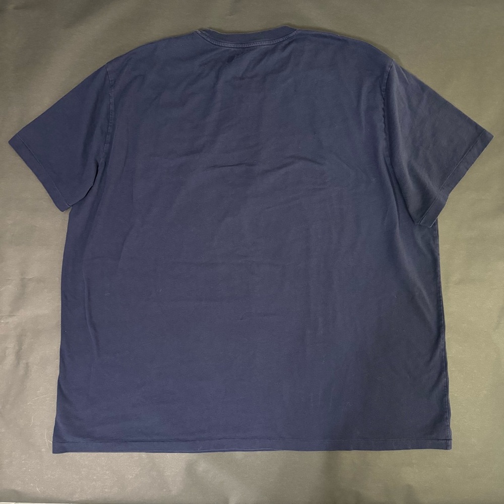Polo Ralph Lauren Men’s Navy Blue Logo Print Cotton Crew Neck T-Shirt 3XB 3TG - Picture 6 of 9